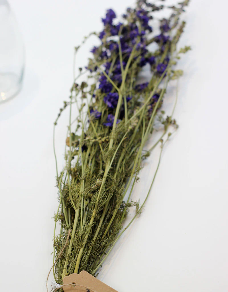Dried Delphinium Larkspur - Blue Bunch, 70 cm - Image 4