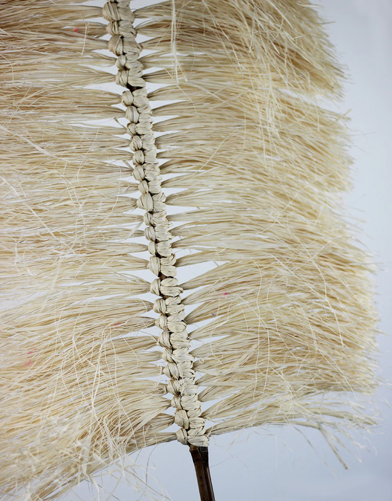 Dried Grass Fan Palm - Bleached, 120 cm length, 35 cm, Plume length 55 cm - Image 3